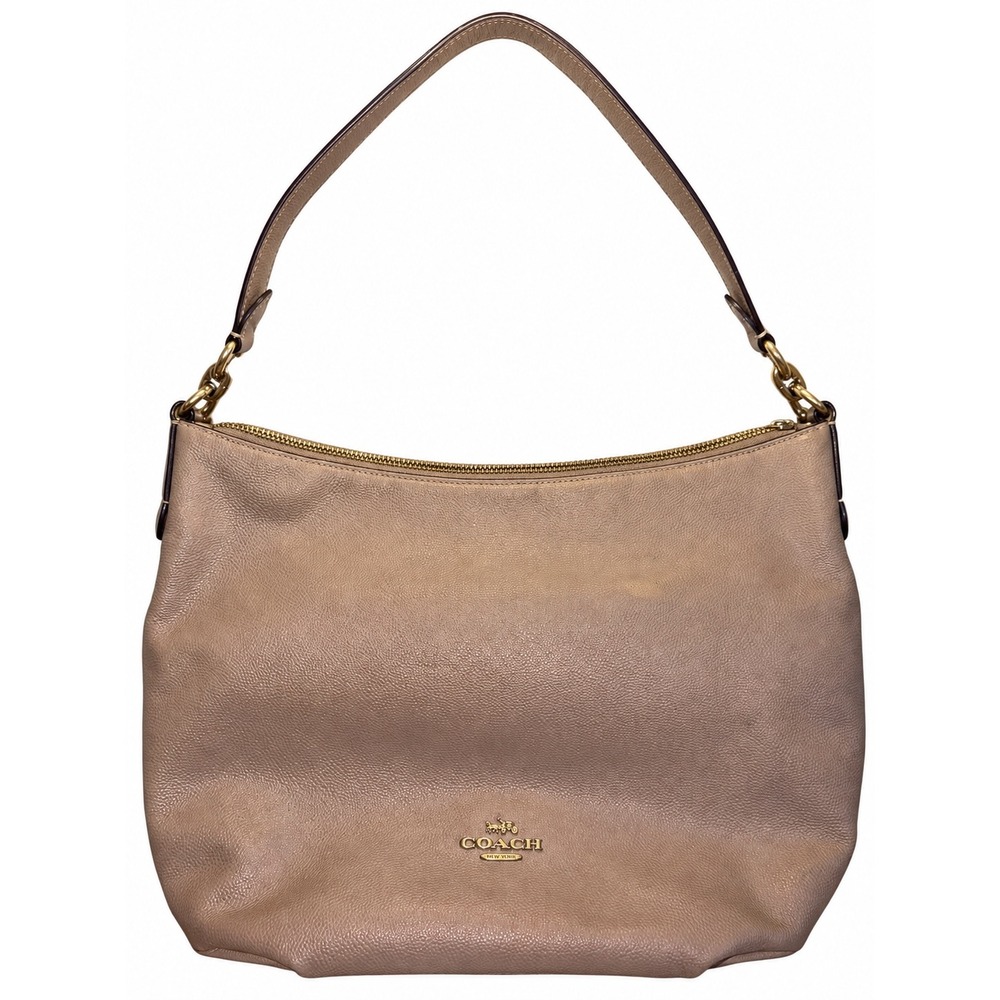 Coach Pebble Leather Hobo Bag in Nude